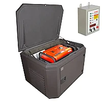 Генератор A-iPower A8000EAX в тихом зимнем кожухе 1200 RAL 8019 + блок автозапуска A-iPower 400 В, 25 А