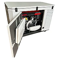 Бензиновый генератор FUBAG BS 14000 A ES в супертихом зимнем кожухе 1700SS RAL 7035