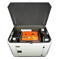 Генератор A-iPower A7000EAX в супертихом зимнем кожухе 1400SS RAL 7035