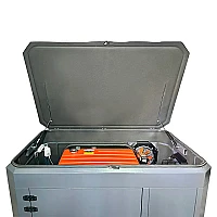Тихий зимний кожух для генератора 1600 RAL 7024 (2 вентилятора)